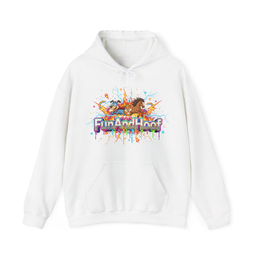 FunAndHoof Color Splash Huppari — Söpö Yksisarvis & Poni Graafinen Collegepaita