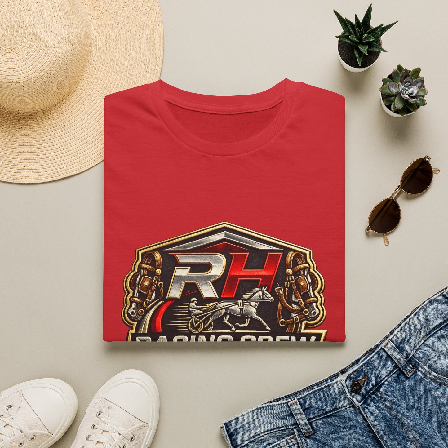 Racing Crew Graphic T-Shirt — RH Logo Horse Racing Tee