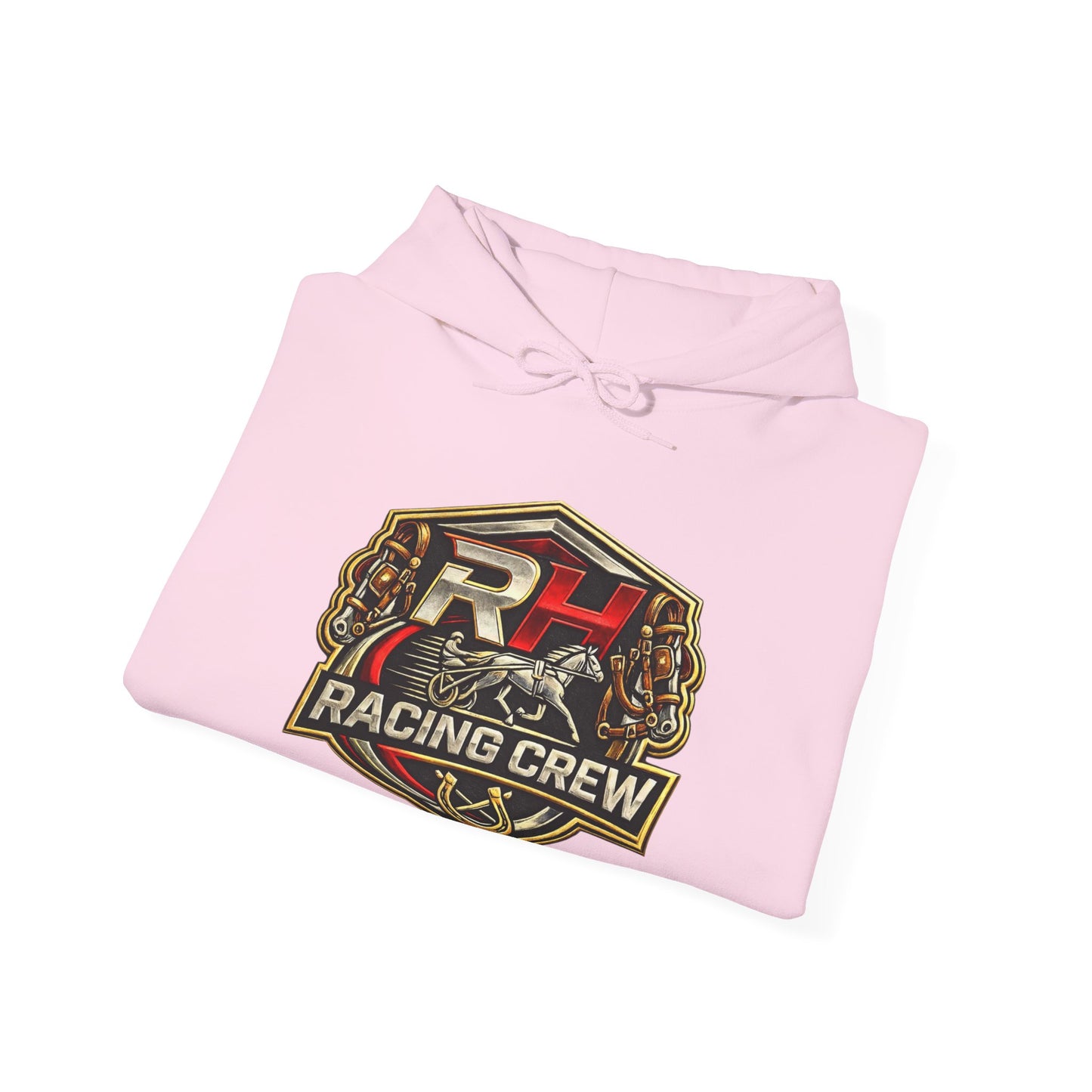Racing Crew Hoodie - Retro Horsesports Emblem