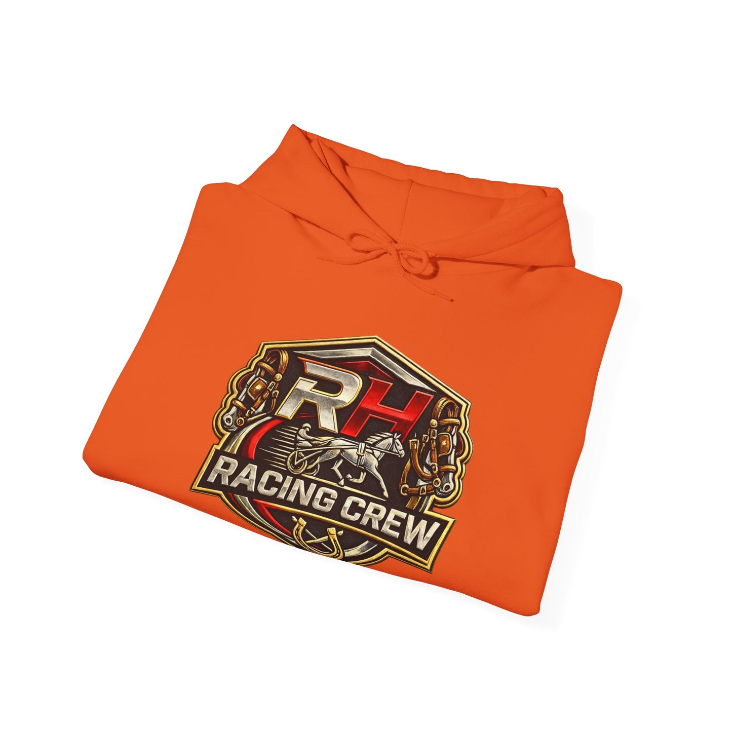 Racing Crew Hoodie - Retro Horsesports Emblem