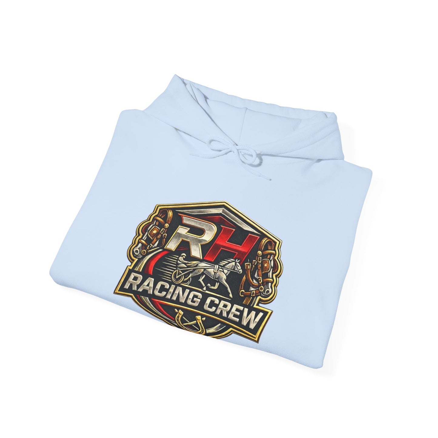Racing Crew Hoodie - Retro Horsesports Emblem