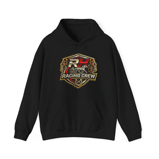 Racing Crew Hoodie - Retro Horsesports Emblem