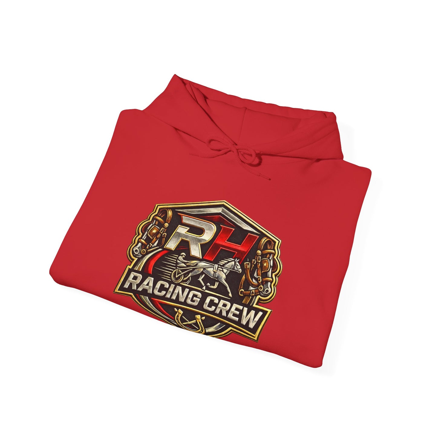 Racing Crew Hoodie - Retro Horsesports Emblem