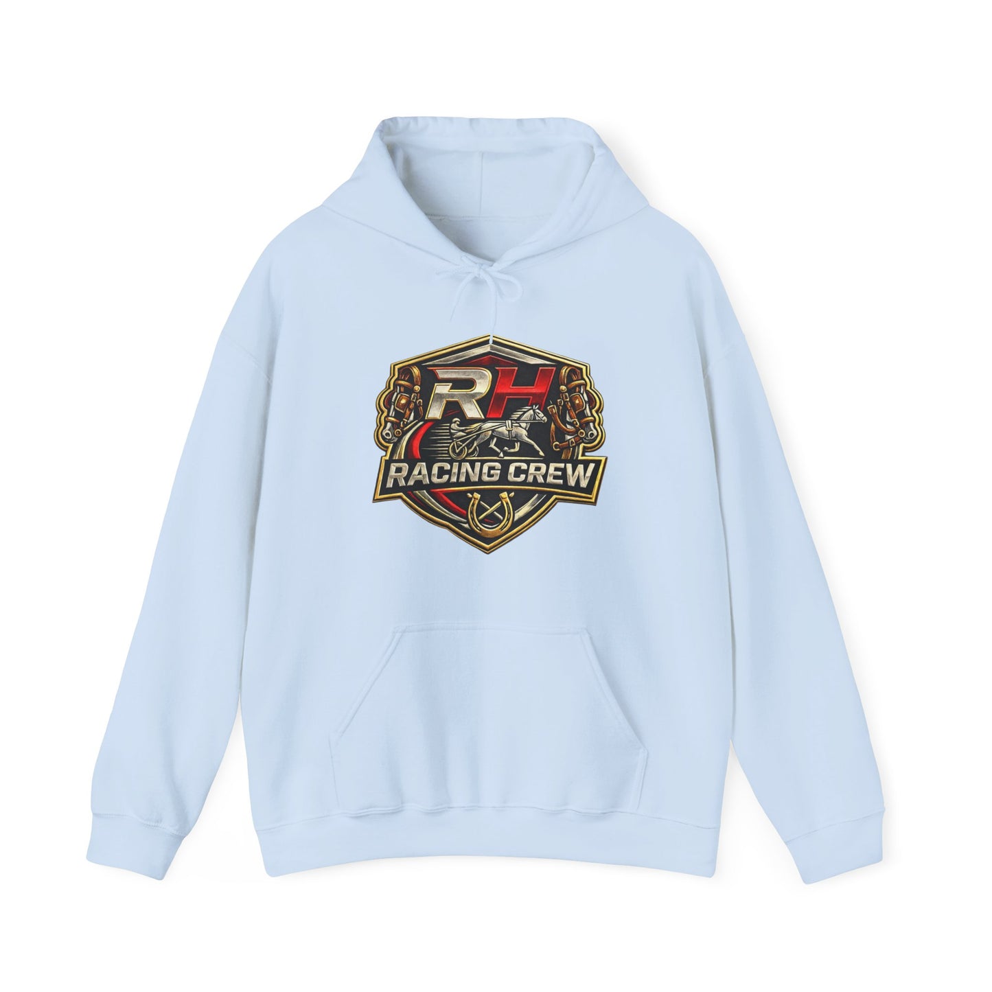 Racing Crew Hoodie - Retro Horsesports Emblem