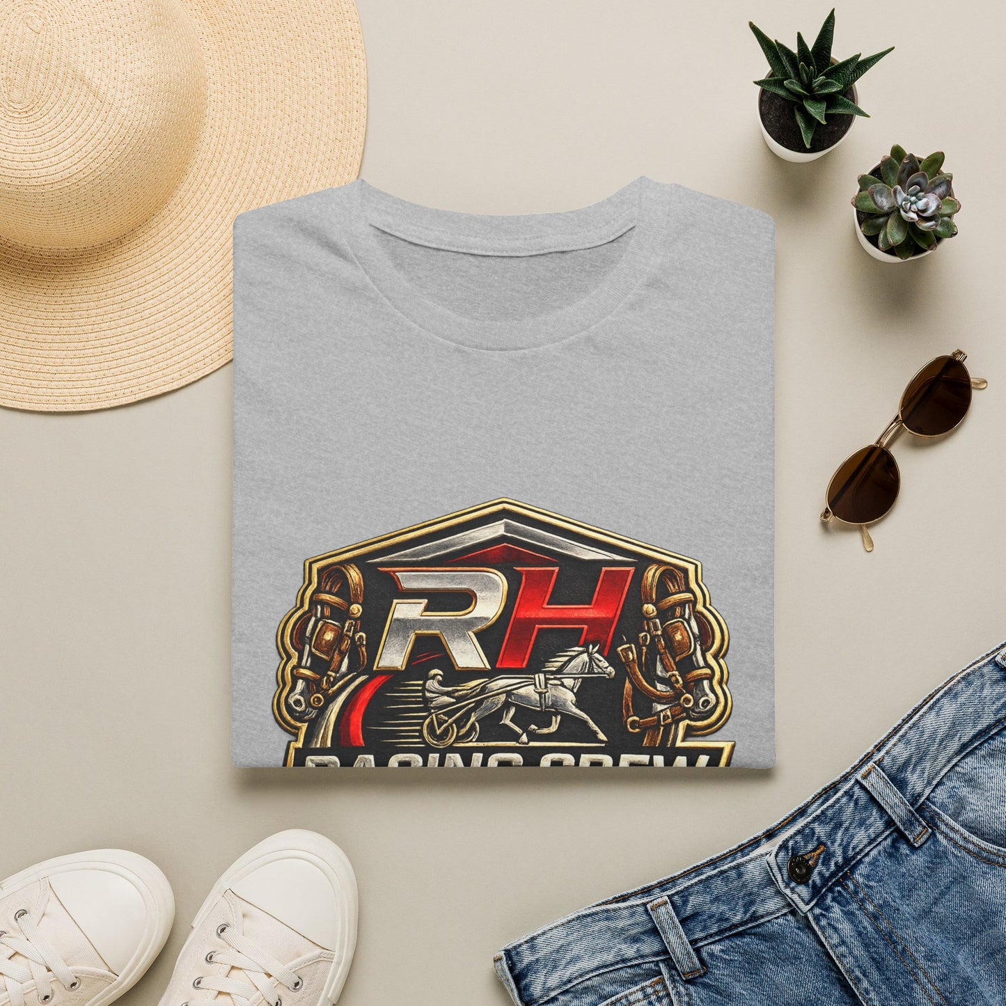 Racing Crew Graphic T-Shirt — RH Logo Horse Racing Tee
