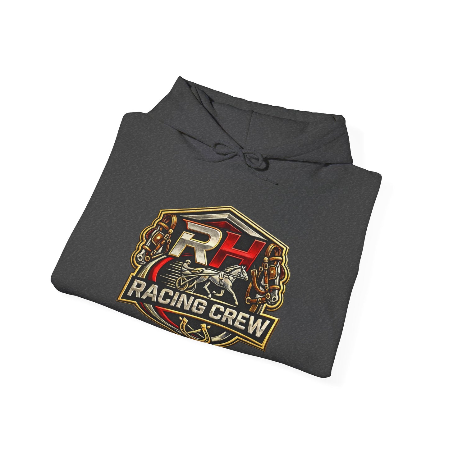 Racing Crew Hoodie - Retro Horsesports Emblem
