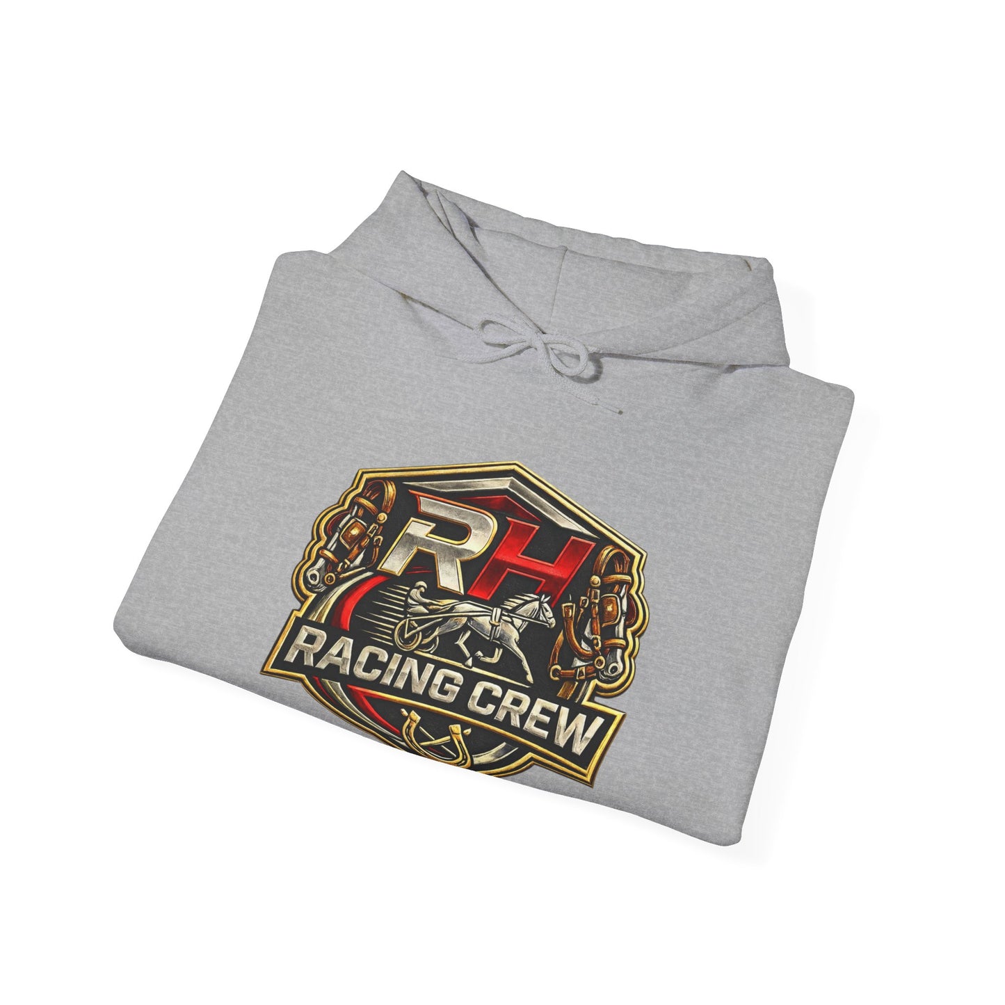 Racing Crew Hoodie - Retro Horsesports Emblem
